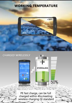 China NFC Portable RFID Scanner , Mobile Laser Rugged Barcode Scanner Android PDA Machines for sale