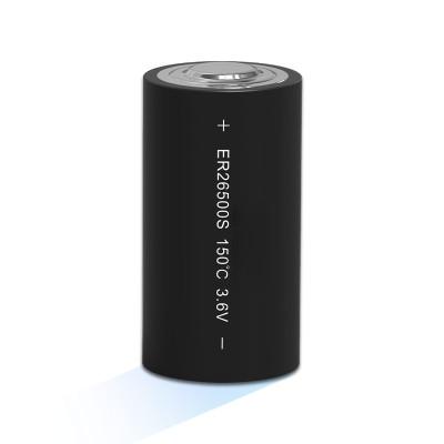 China C 3.6V ER26500SM-150 HIGH TEMPERATURE Lithium Thionyl Chloride Li/SOCI2 Oil well mining lithium battery6500mAh  Primary battery for sale