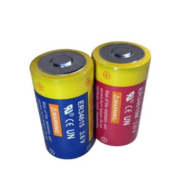 China Lithium Battery D Size Er34615M Lisocl2 Battery Primary Lithium Battery Lisocl2 3.6v 14ah for sale