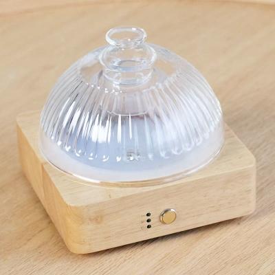 China Difusor de aroma de vidrio de madera sólida en venta