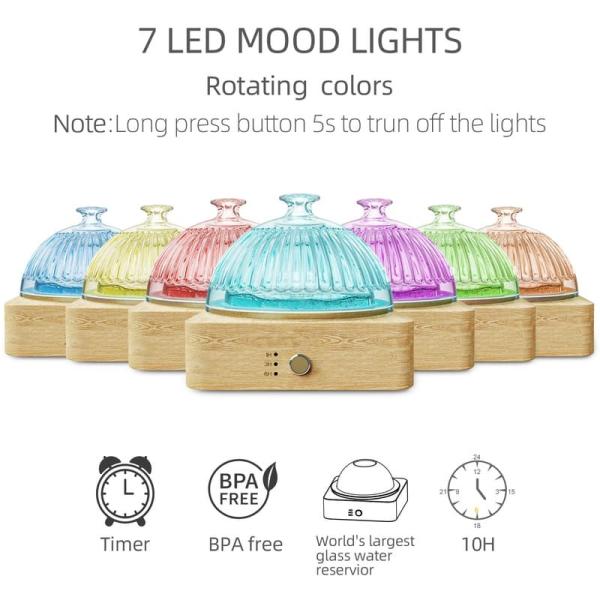 Quality Aroma Diffuser With Glass Oil Reservoir ▕ DN-839 for sale