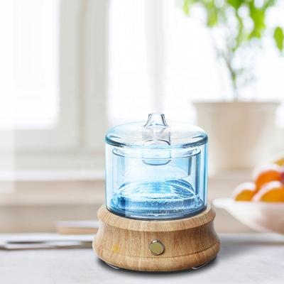 China Solid Wood Glass Essential Oil Ultrasonic Air Humidifier Aroma Diffuser for sale