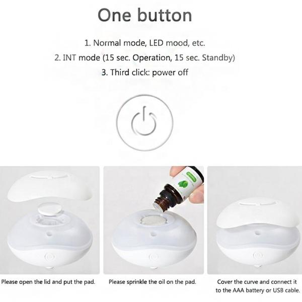 Quality USB Home Scent Waterless Essential Oil Aroma Diffuser Office Desktop Portable for sale