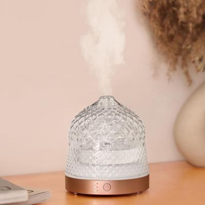 China Glass Water Tank And Glass Cover Aroma Diffuser With Led Light▕ DN-851 for sale