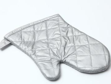 China Los guantes de plata suaves del horno, algodón de los guantes del horno que cuece reciclan el material en venta