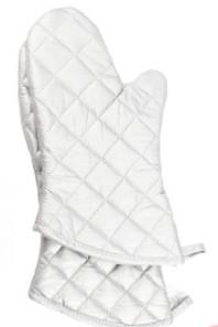 Chine Cuisson du coton argenté de gants de four rayant la protection à hautes températures à vendre