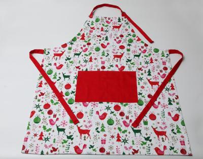 China Durable Colorful Cute Cooking Aprons Cotton Polyester Logo Embroidery Print for sale