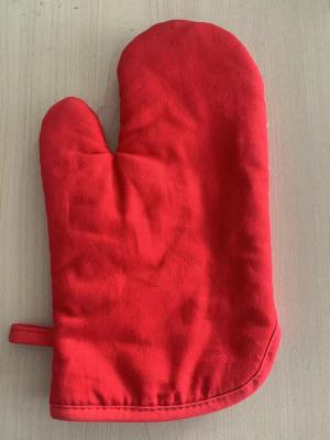 Cina Accessori spessi puri di Oven Gloves Red Color Kitchen di microonda del tessuto di cotone in vendita