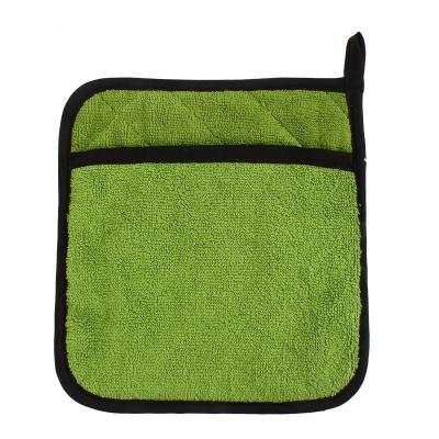 China Thicken Cotton Terry Cloth Coaster Hot Pad Holders Heat Resistant Kitchen Baking for sale