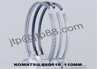 China Chrome Plated Komatsu Spare Parts S6D155 Piston Ring Set 6128-31-2060 6128-31-2070 for sale