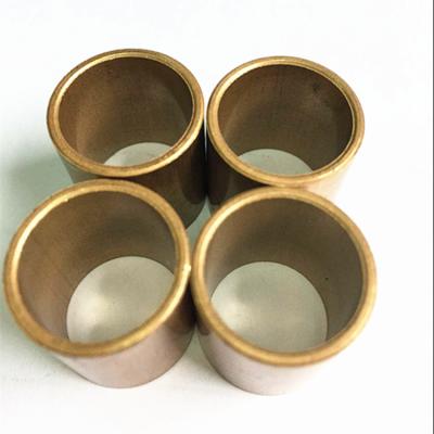 China Durable Slide Copper Bushing For Marine Gearbox / Flanged Brass Bimetal Bush for sale