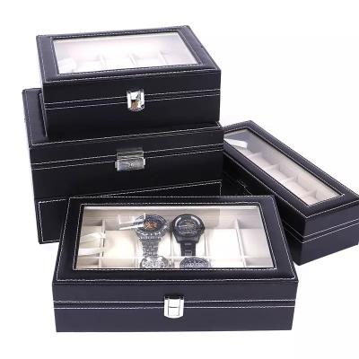 China Composite Material PU Leather Jewelry Box 33X22X9CM For Watch Storage for sale