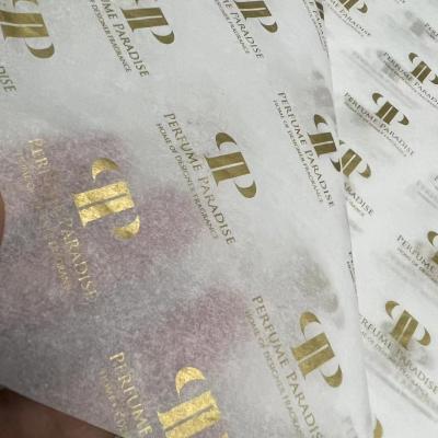 China Custom Gold White Gift Wrapping Paper For Birthday Wedding 70 X 50cm à venda