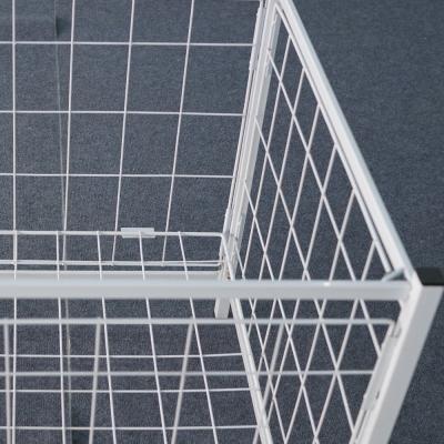 China Folding Metal Wire Basket  L*W*H 800*800*800 Size Metallic Q235 Material for sale