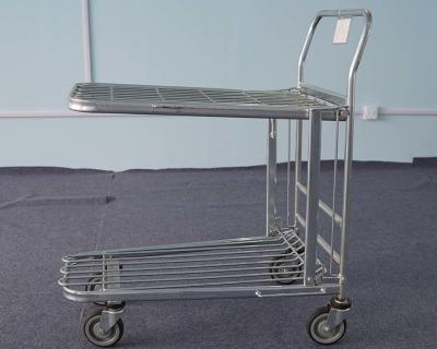 China Strong Frame Logistics Trolley Plateform Type Galvanized Finishing for sale