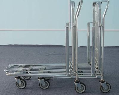 China Strong Frame Logistics Trolley Chrome Plated Material 300kg Load Capacity for sale