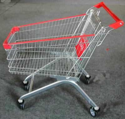 China Strong Frame Folding Shopping Cart , Shopping Trolley Cart 5 Inch Caster Size for sale