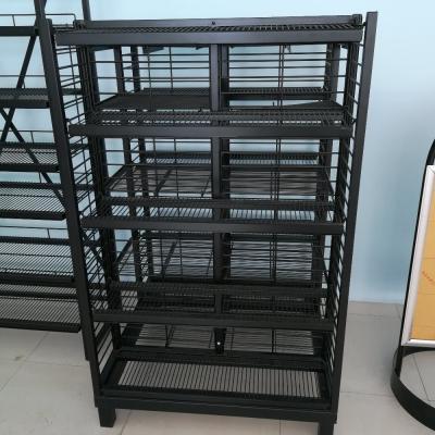 China Customized Commercial Supermarket Equipment Showy Beauty Display Rack for sale
