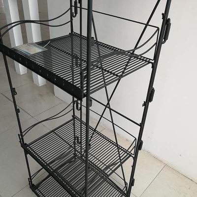China Supermarket Display Racks Metal Wire Post Stand L*W*H 700*600*1500 Size for sale