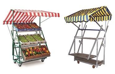 China 350kg Shelf Display Rack Warehouse Logistics Supermarket Picking Hand Push Cart for sale