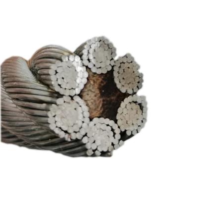 China Galvanized / Non-Galvanized Steel Wire Rope 6×31WS-IWRC Rasing Line for sale