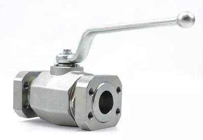 China Flange Hydraulic Manifold Control Valve BKH-SAE Stainless Steel High Pressure Ball Valve for sale