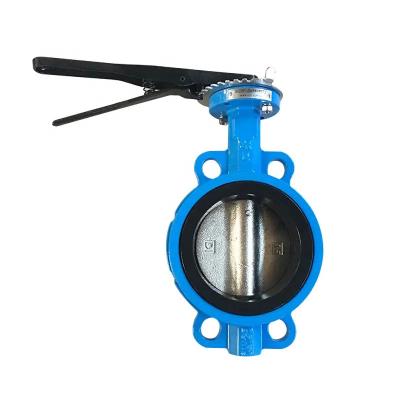 China 2 Inch Manifold Control Valve Ductile Iron Wafer Type Butterfly Valve DN50 - DN200 for sale