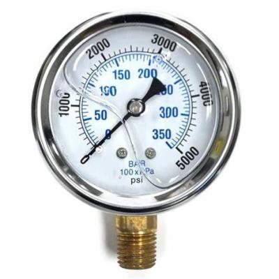 China 63 mm 2.5'' Drilling Apparatus Shockproof Stainless Steel Pressure Gauge for sale