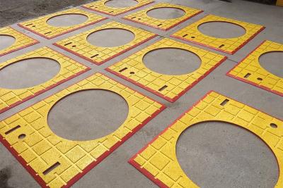 China Anti Slip Drilling Rig Spare Parts 37 1/2 Inch Polyurethane Pu Drill Floor Rig Mats for sale