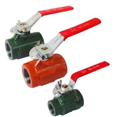 China Oilfield Threaded Ball Valve Manifold Control Valve A216 WCB Oil Patch Ball Valve for sale