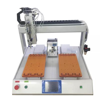 China Dual Working Table Absorption Type Automatic Screw Driver Locking Tightening Machine for sale