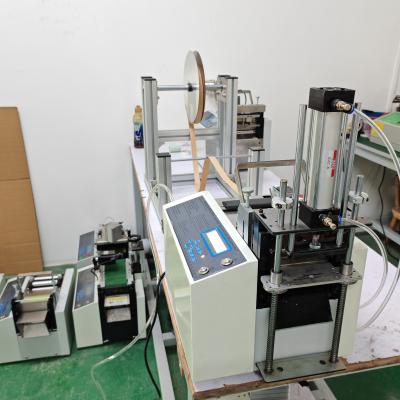 China RS-CX100 Automatic Webbing Satin Ribbon Cutting Machine With Pinked Zigzag Cutting Edge for sale