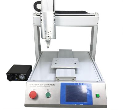 China 3 Axis Touch Panel Liquid Adhesive Glue Filling Dispensing Machine With English Language for sale
