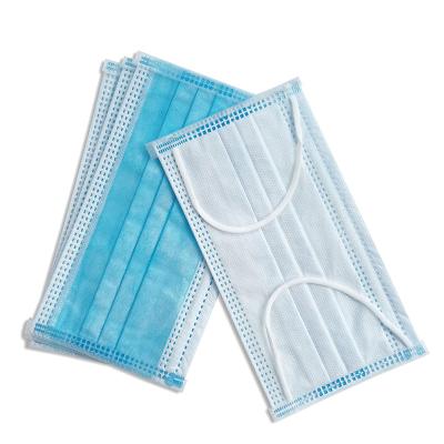 China Bule And White 3 Layer Earloop Surgical Face Mask for sale