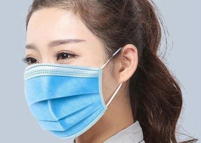 China Non Woven Hospital BFE95 3 Ply Face Mask For Germ Protection for sale