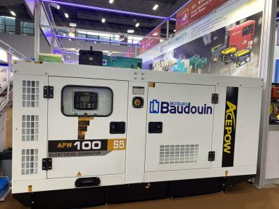 China 100KW White High-Performance Canopy Diesel Generator Set Durable Reliable Power Cummins Silent for sale