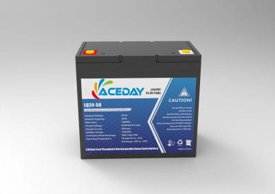 China 1 Year Warranty 24v50ah Over-charge Protection Rechargeable Lithium-Ion Battery for Solar Applications à venda