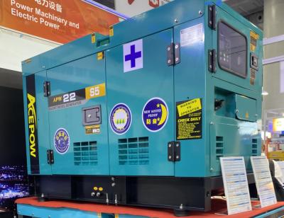 中国 Green 22kva Diesel Engine Generator Set Mechanic Start System Customized Rated Voltage 販売のため