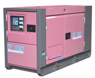 中国 15kw-32kw Pink Grey Diesel Generator Sets  Canopy Generator Set for Outdoor Events 1 Year Warranty 販売のため