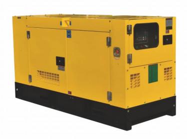 中国 Yellow 24kw-60kw Diesel Canopy Generator Set with Water-cooled Cooling System and IP23 Protection Grade 販売のため