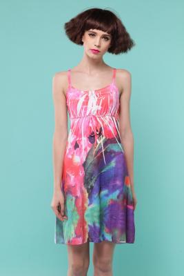China Excess apparel tank top slip-over dress brand Singlet dress girl's sundress stock lots for sale
