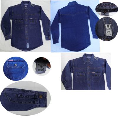 China children clothing stock lots full sleeve kids branded denim shirts  levi's tops jackets for sale