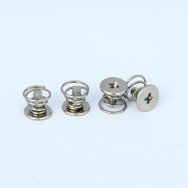 Spring step screw stainless steel studs with inter Spring combination screw