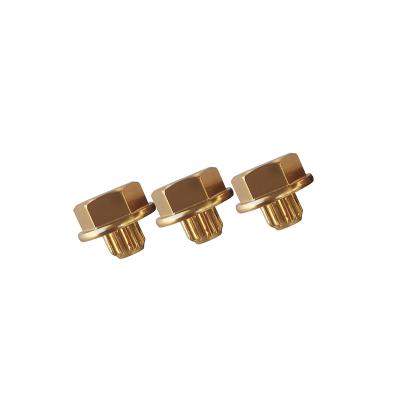 China Electrophoresis Gold Aluminum Rivets For Vehicle Hub Decorative Nail Fasteners For Modified Vehicle for sale