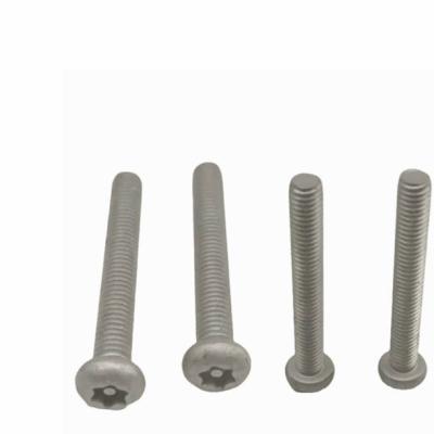 China Hexagon Lobular Socket Button Head Tamper Proof Anti Theft Security Screws With Pin for sale