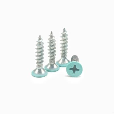 China Processing baking paint white stainless steel screw decoration wood screw color baking paint Self-tapping screw for sale