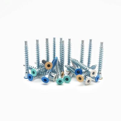 China Straight Trimming Hexagonal Wood Tooth Screws Countersunk Roller Coaster Thread for sale