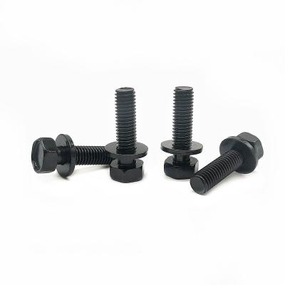 China High-Strength Carbon Hexagon Bolt With Flat Pad And Steel Hexagon Combination Screw for sale