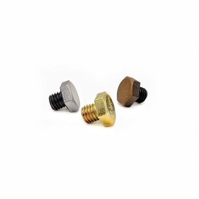 China Stainless Steel External Hexagon Screw Full Tooth Bolt Coated With Colored Zinc Decora for sale