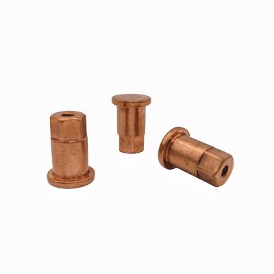 China Customized Thread Type Red Copper Nut 23.4g For Building Construction for sale